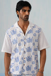 Tidal Tales Cotton Slub Knit Shirt (White)