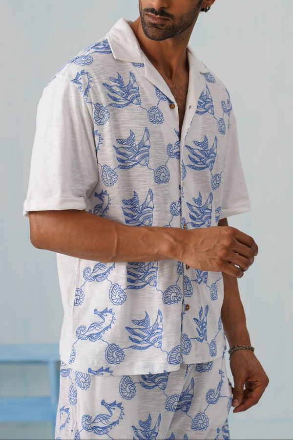 Tidal Tales Cotton Slub Knit Co-ord Set