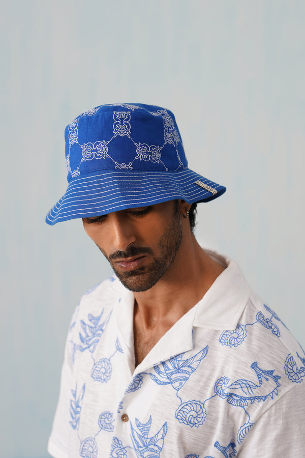 Krab Shack Bucket Hat (Unisex) - Cotton Linen