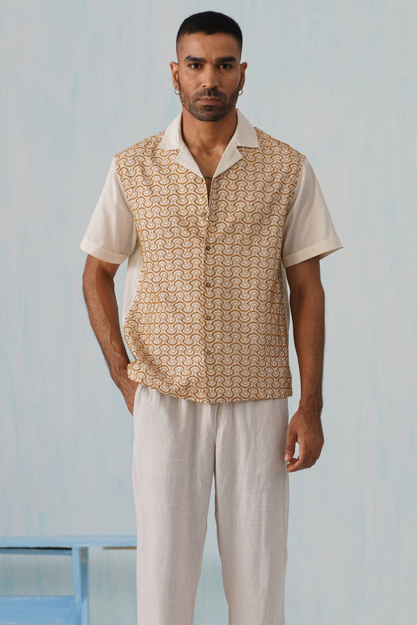 Sunburst Weave Cotton Shirt