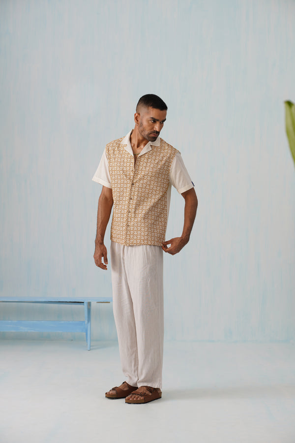 Sunburst Weave Cotton Shirt