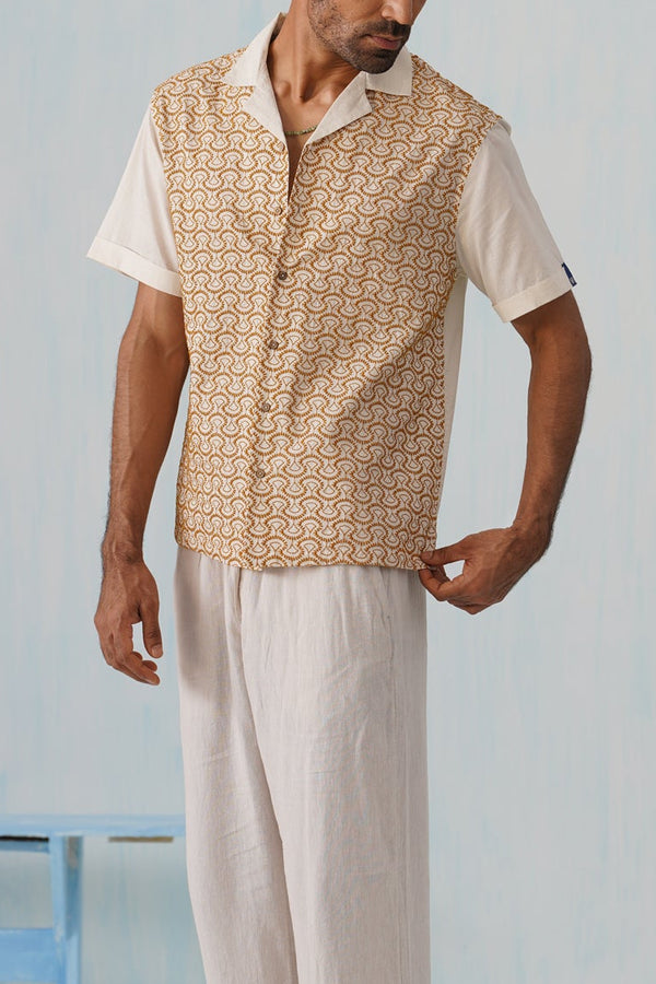 Sunburst Weave Cotton Shirt