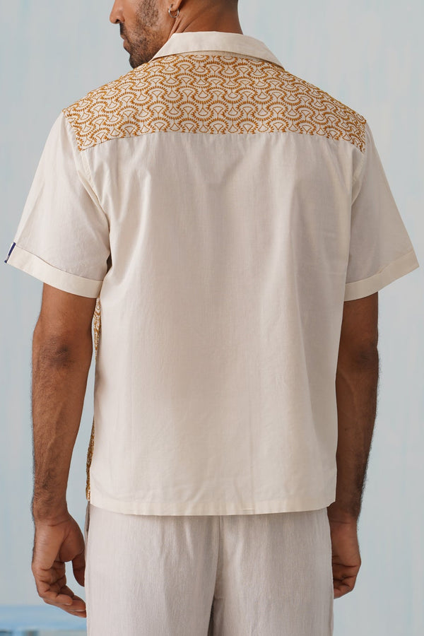 Sunburst Weave Cotton Shirt