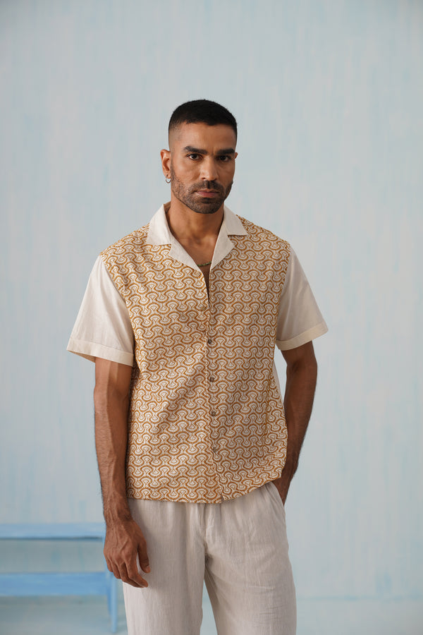 Sunburst Weave Cotton Shirt
