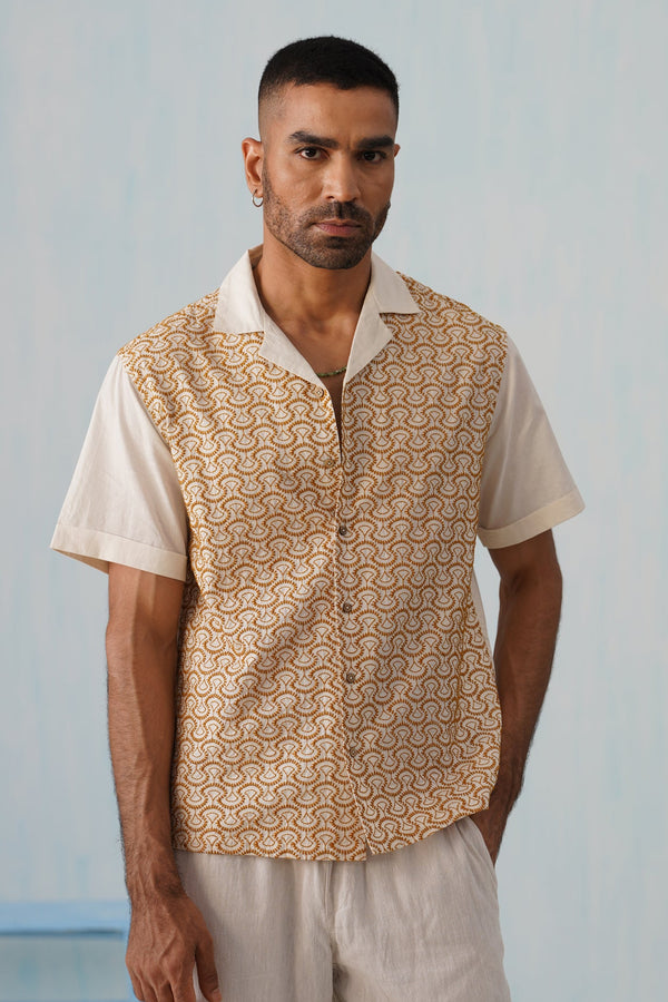 Sunburst Weave Cotton Shirt