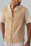 Sunburst Weave Cotton Shirt