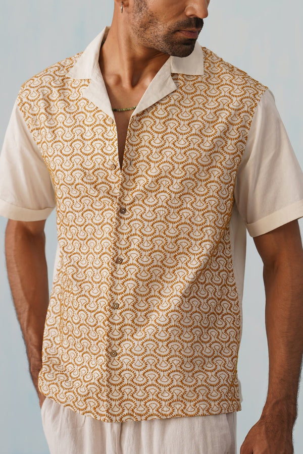 Sunburst Weave Cotton Shirt