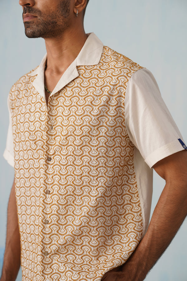 Sunburst Weave Cotton Shirt