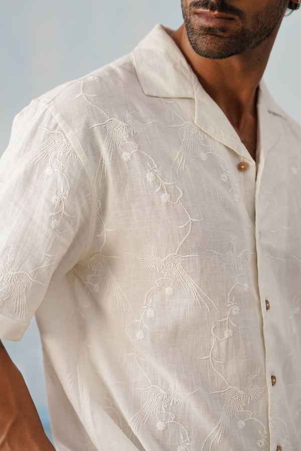 Plume & Bloom Cotton Linen Shirt