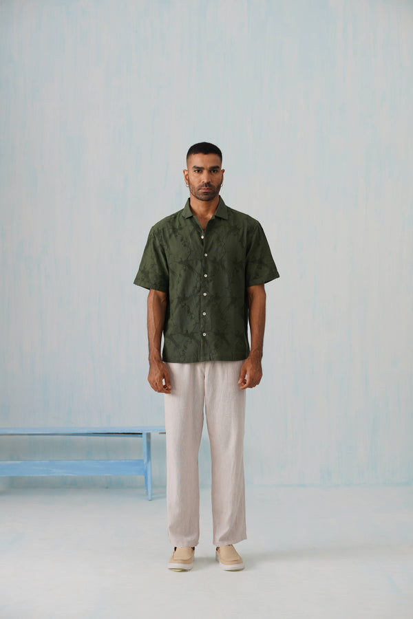 Plume & Bloom Cotton Linen Shirt