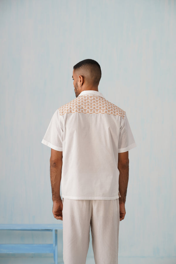 Amber Grid Cotton Shirt