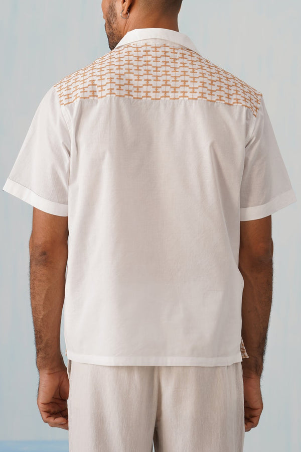 Amber Grid Cotton Shirt