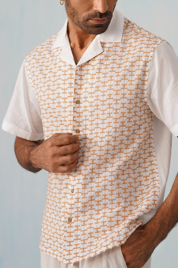 Amber Grid Cotton Shirt