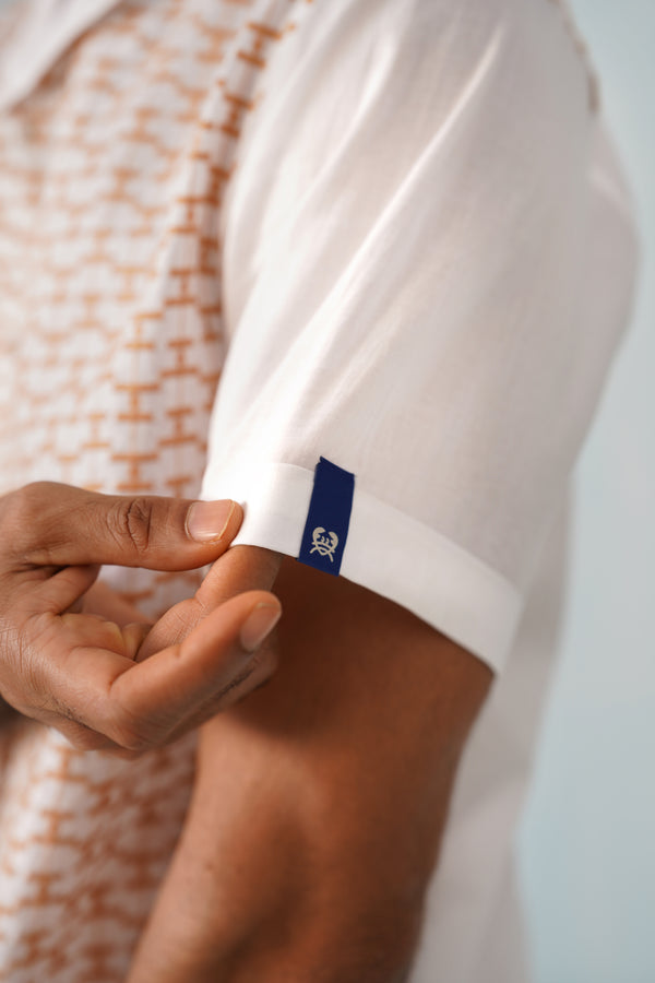 Amber Grid Cotton Shirt