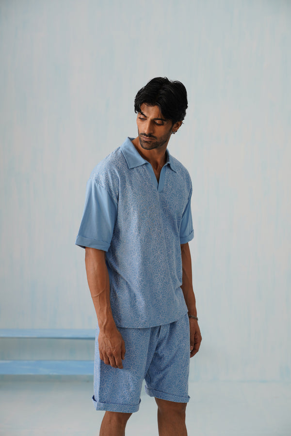 Shady Blooms Cotton Knit T-Shirt