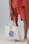 High & Tide Tote (Unisex) - Deep Sea Blue Embroidery