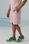 Shady Blooms Cotton Knit Shorts