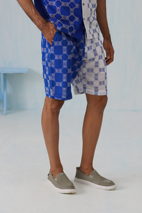Knotty Krabs (Cotton) Shorts - Surf & Foam