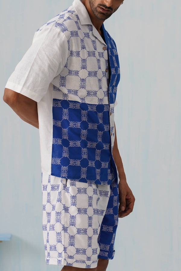 Knotty Krabs (Linen) Co-ord Set - Surf & Foam