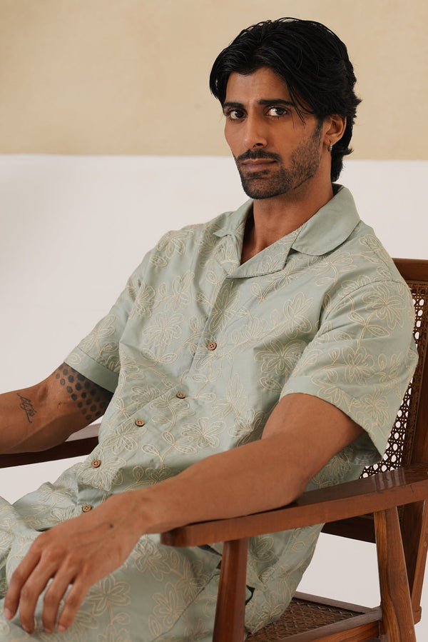 Sage Trails Cotton Shirt