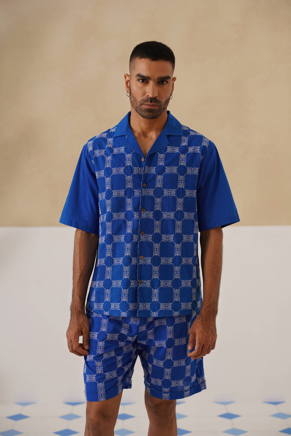 Knotty Krabs (Cotton) Shirt - Deep Sea (Blue)