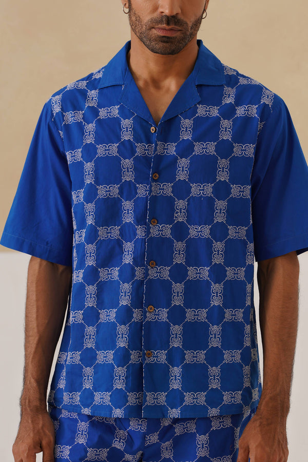 Knotty Krabs (Cotton) Shirt - Deep Sea (Blue)