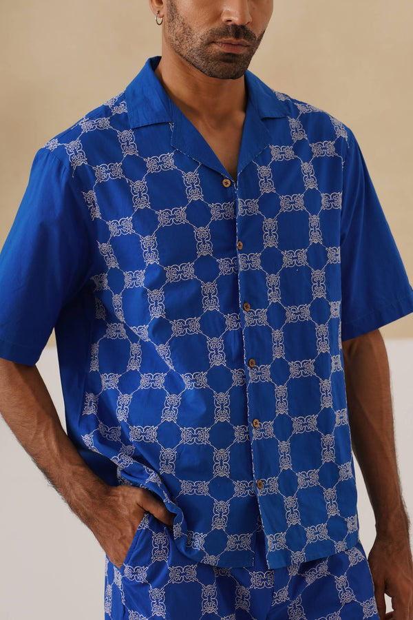 Knotty Krabs (Cotton) Shirt - Deep Sea (Blue)