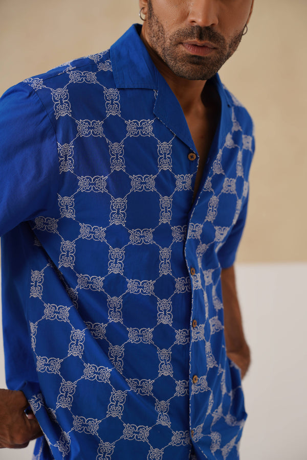 Knotty Krabs (Cotton) Shirt - Deep Sea (Blue)