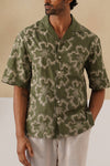 Tide & Bloom Cotton Shirt (Olive Green)