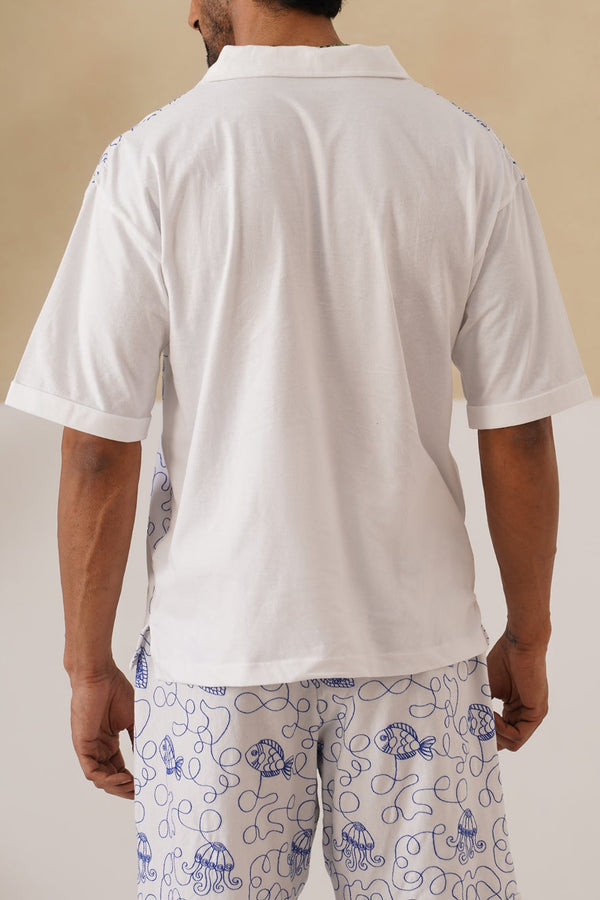 Reef Rider Cotton Knit T-Shirt (Midnight Black)