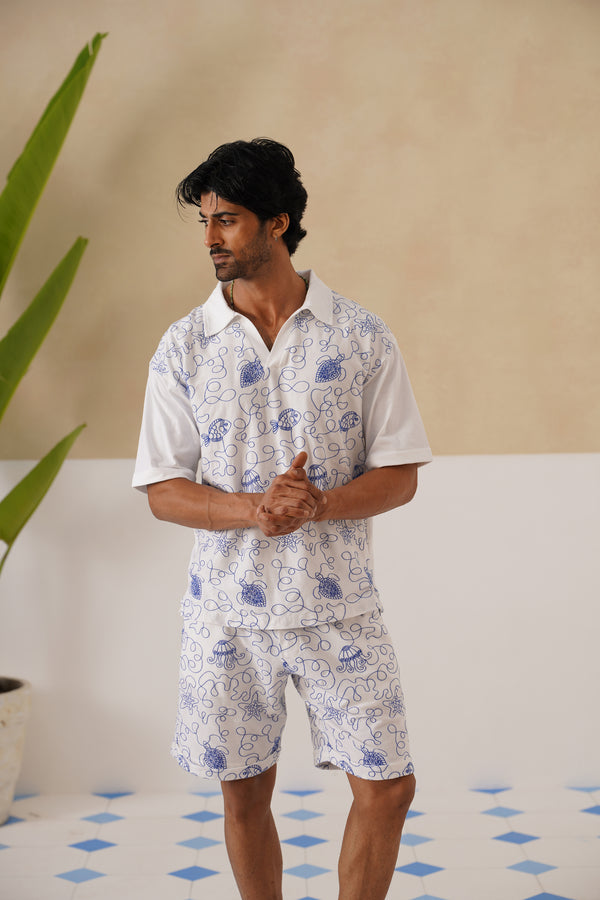 Reef Rider Cotton Knit Co-ord Set