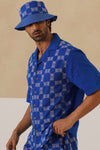 Knotty Krabs (Linen) Shirt - Deep Sea (Blue)
