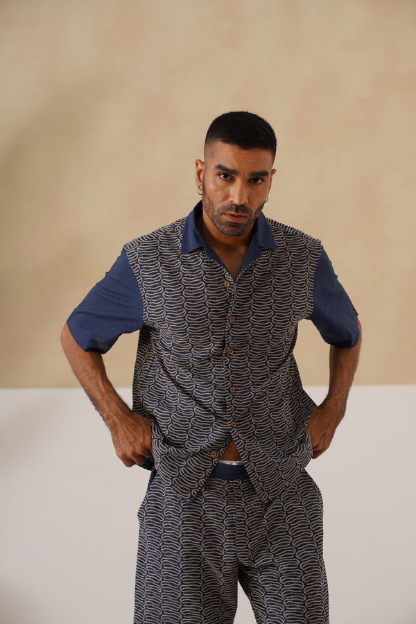 Midnight Current Cotton Shirt