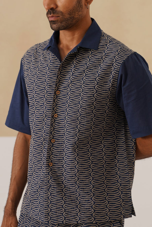 Midnight Current Cotton Shirt