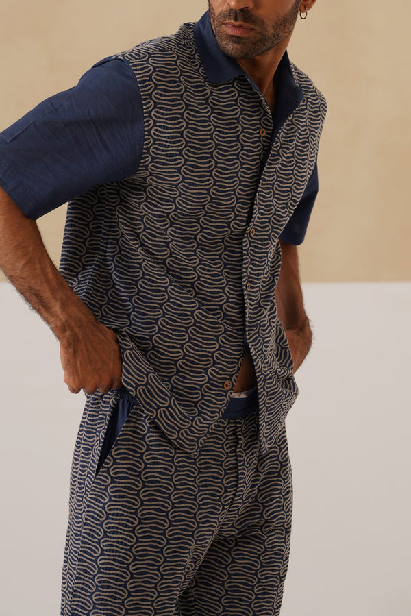 Midnight Current Cotton Co-ord Set