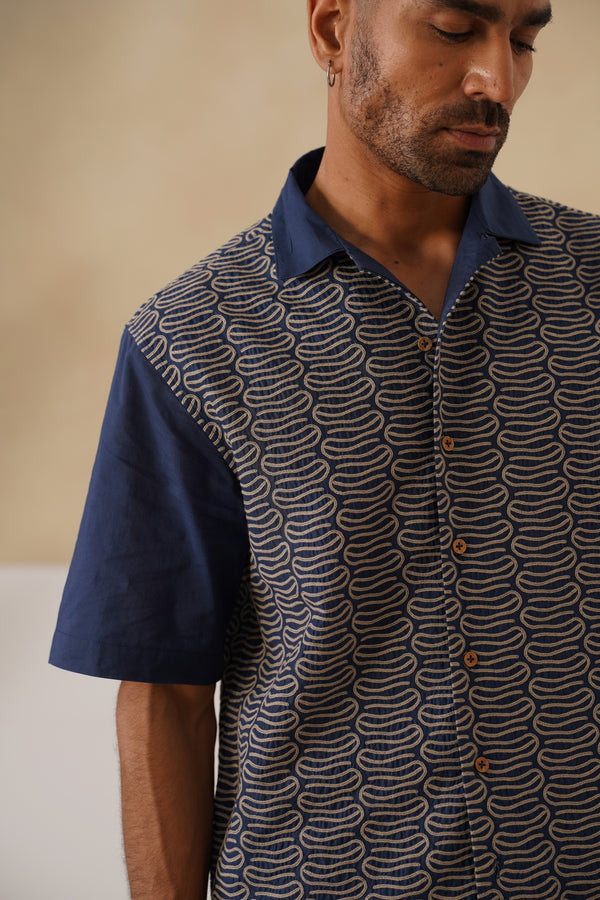 Midnight Current Cotton Shirt