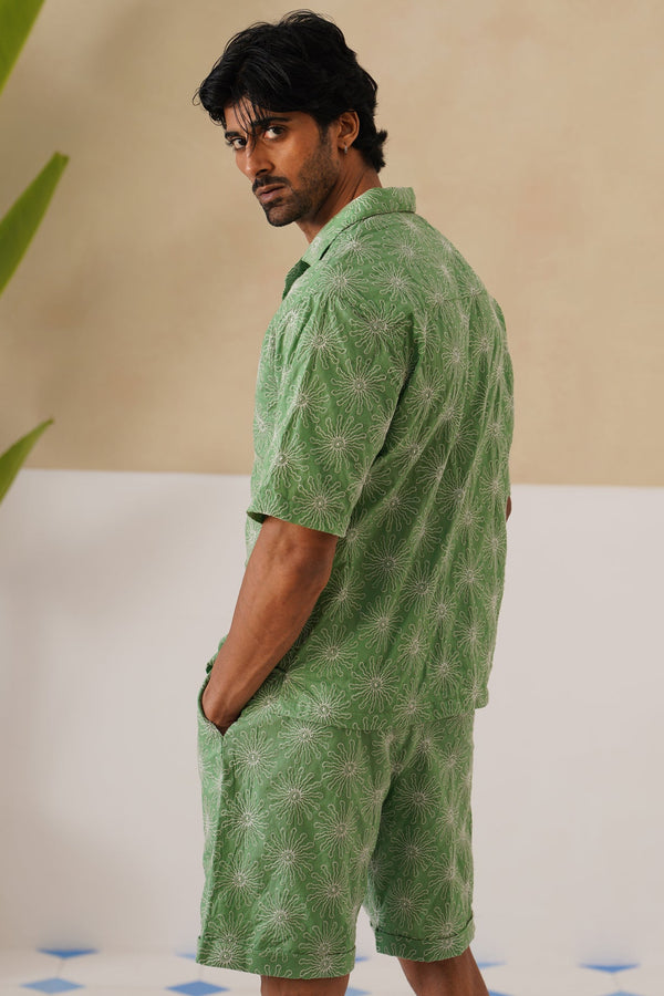 Solar Bloom Cotton Shirt