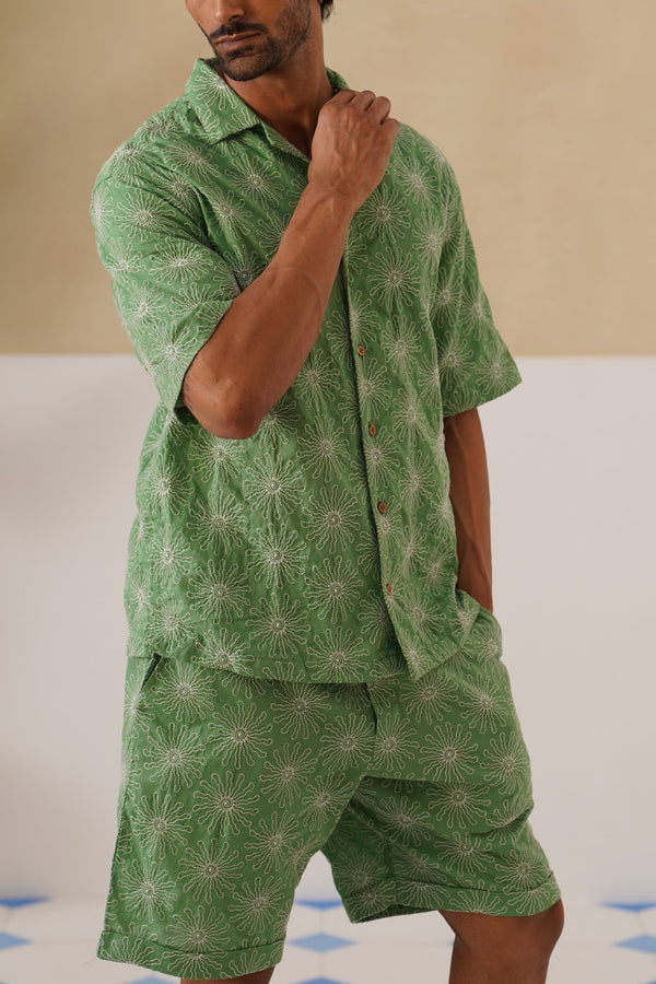 Solar Bloom Cotton Shirt