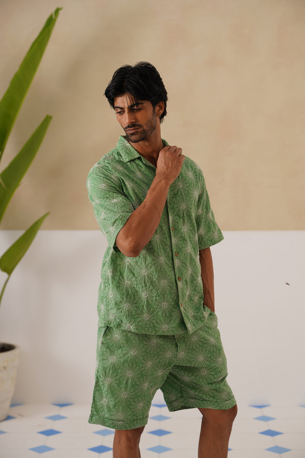 Solar Bloom Cotton Shirt