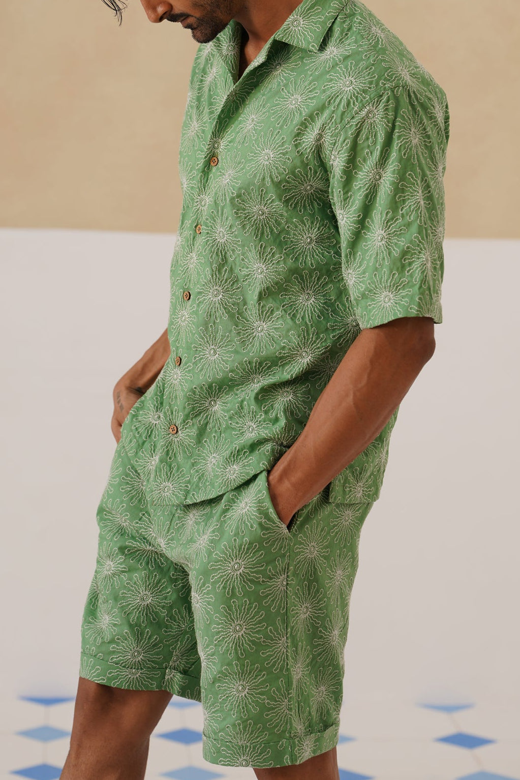 Solar Bloom Cotton Shirt