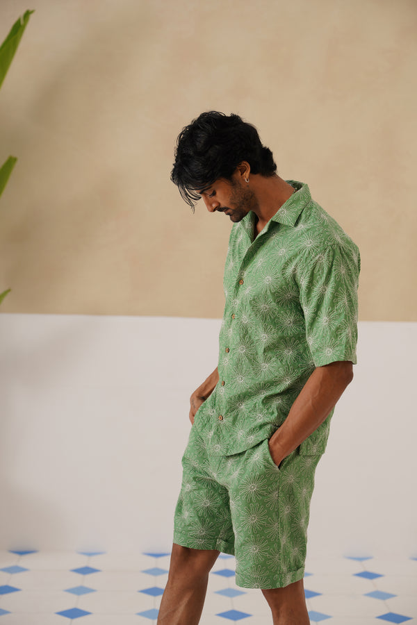 Solar Bloom Cotton Shirt
