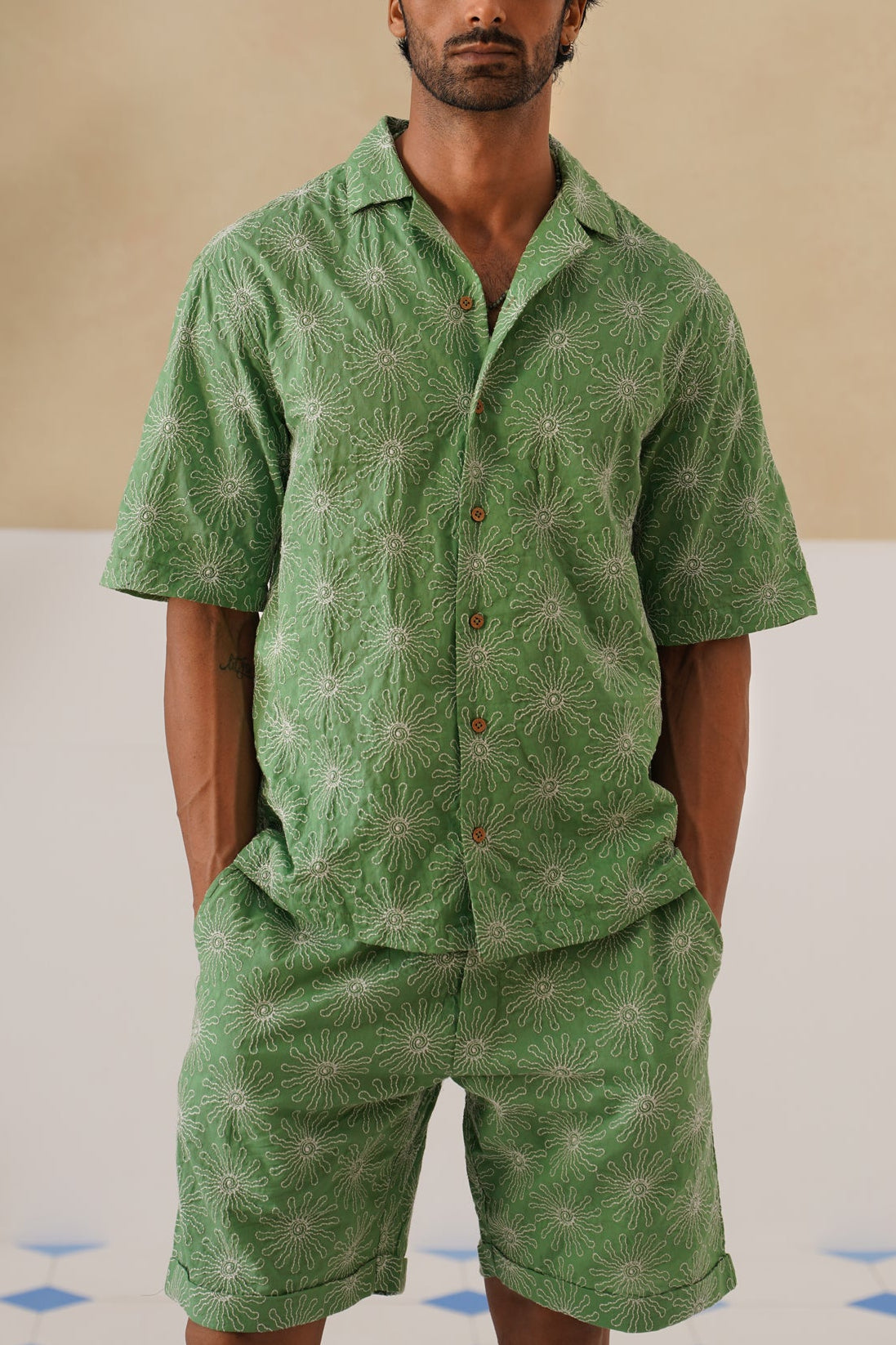 Solar Bloom Cotton Shirt