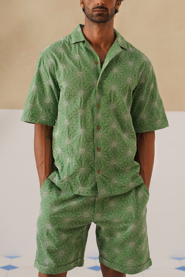 Solar Bloom Cotton Shirt