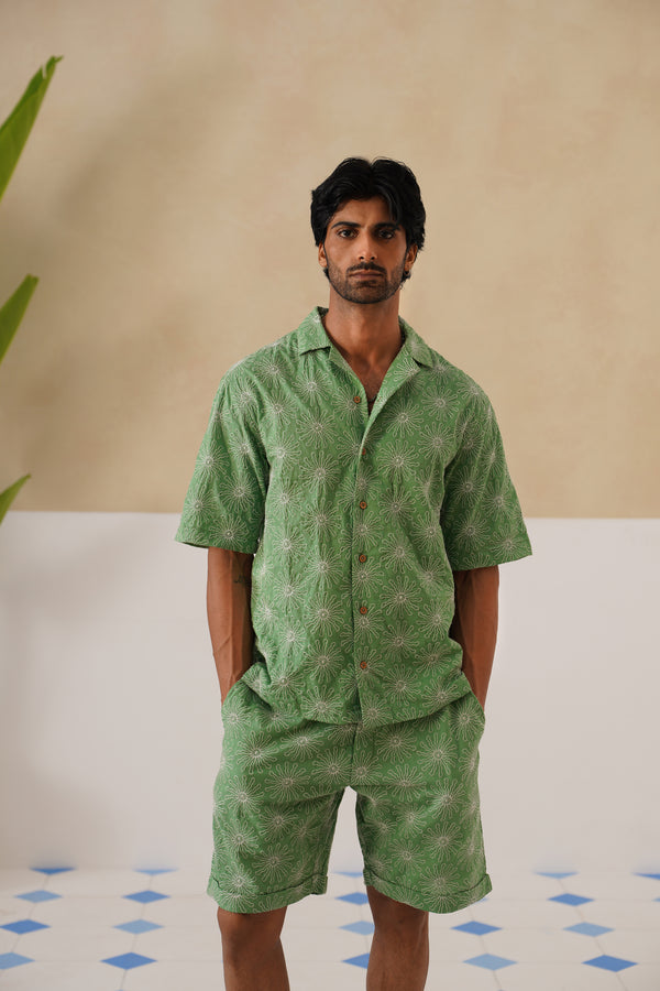 Solar Bloom Cotton Shirt