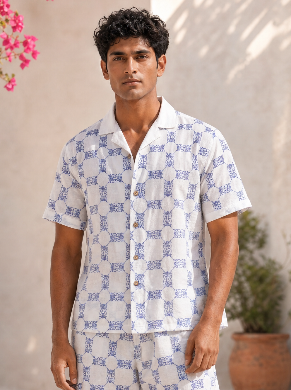 Knotty Krabs (Linen) Shirt - Salt (White)