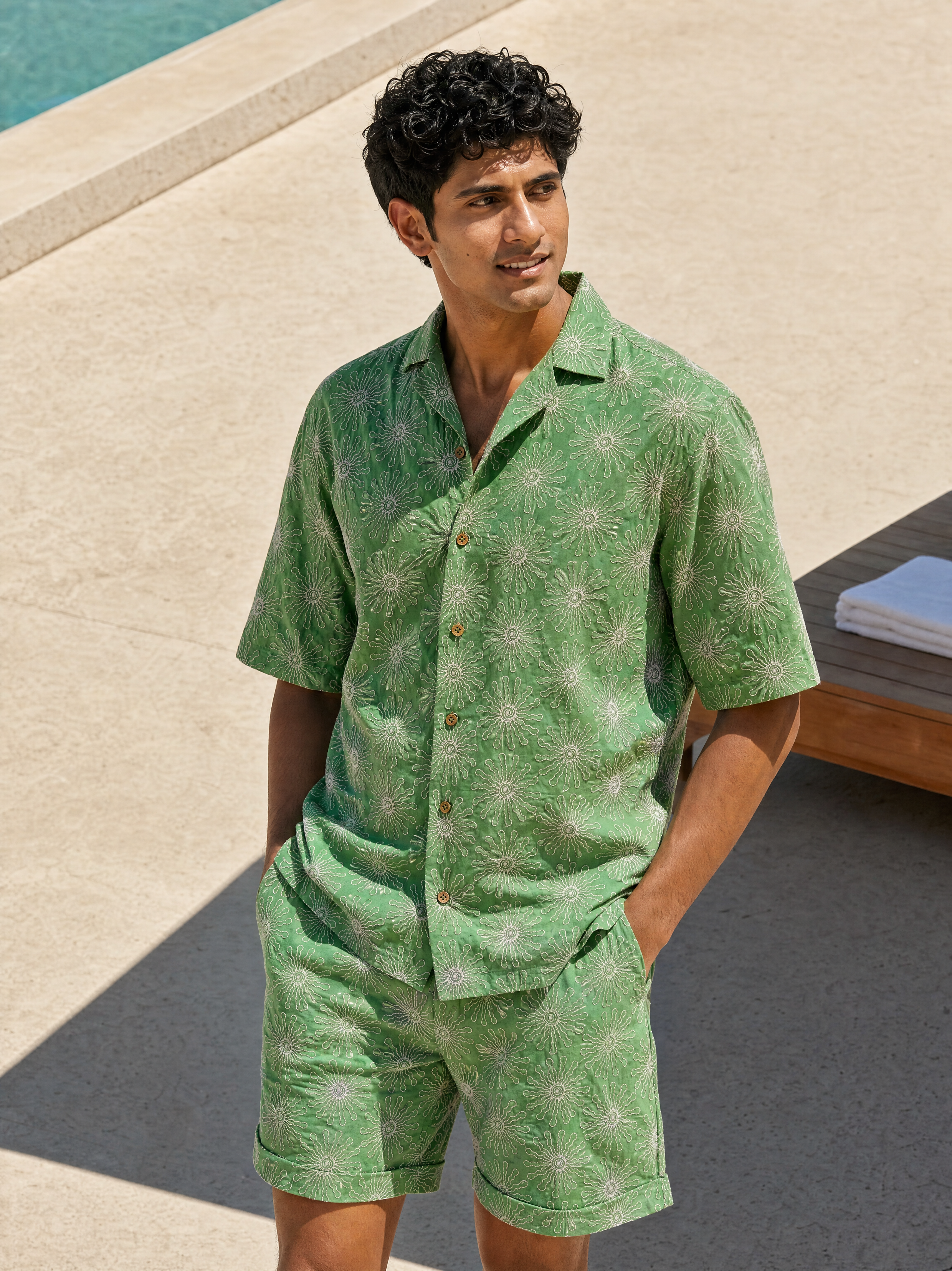 Solar Bloom Cotton Shirt