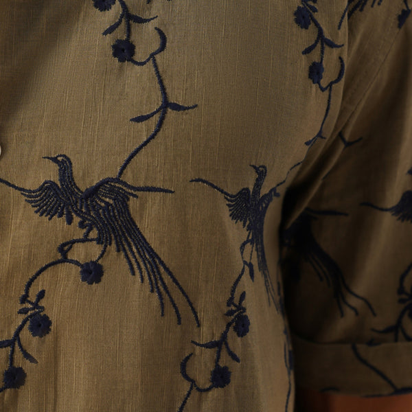 Plume & Bloom Cotton Linen Shirt