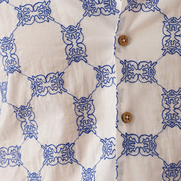 Knotty Krabs (Cotton) Co-ord Set - Salt (White)