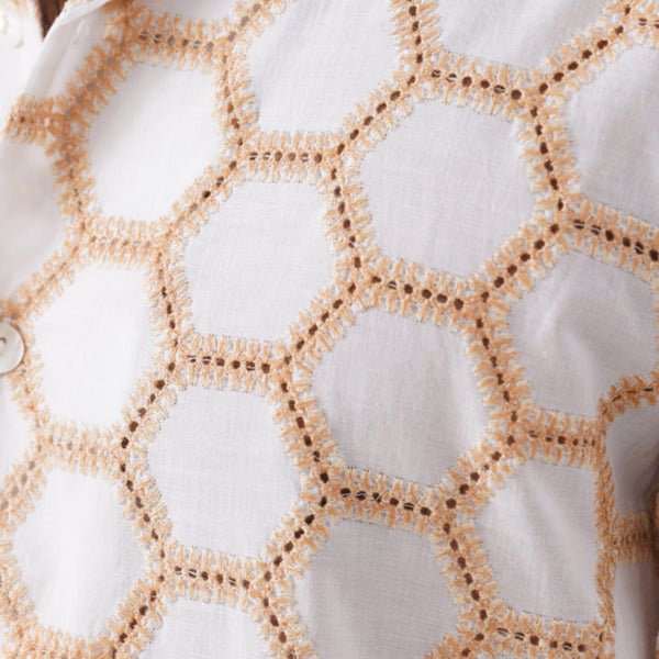 Hive Series Cotton Shirt (Midnight Hive)