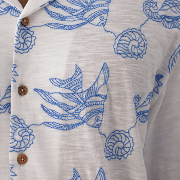 Tidal Tales Cotton Slub Knit Shirt